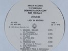 OUTLAWS Lady In Waiting ARISTA LP VG+ test pressing