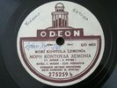 Greek Rebetiko Mixalis Kallergis 78RPM Odeon Turkey 275259 EX #Listen#