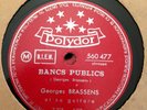 8 disques 78 tours Polydor Georges BRASSENS et sa guitare Ex condition