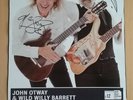 JOHN OTWAY AND WILD WILLY BARRETT AUTOGRAPHED CONCERT POSTER & PROMO BILL.
