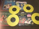 Vtge Children's Yellow Color  45 rpm Records - Disney, Golden Record-Lot 4 Nice