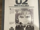 U2-WAR IS DECLARED-2 LP SOURCE RADIO SHOW RARE