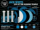 rare JACK WHITE stripes LIVE AT THE MASONIC TEMPLE 4LP Third Man SEALED VAULT#47