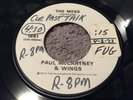 Paul McCartney & Wings: The Mess/My Love White Label 7'' Apple Promo 1861
