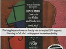Hindemith, Concerto for Violin & Orchestra 200g LP Michael Hobson PLAY Archives