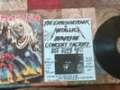 IRON MAIDEN THE NUMBER OF THE BEAST VINYL LP BY RON MCGOVNEY w/ METALLICA FLYER
