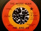 RARE Psych Mod Garage 45 RPM Fire and Ice 'The Music Man'/'For The Money' PROMO