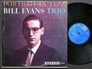 BILL EVANS TRIO Portrait In Jazz LP RIVERSIDE RLP 12-315 MONO Scott LaFaro