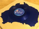 Men At Work Down Under Australia Shaped Blue Vinyl 7” Picture Pic Disc Rare NM