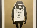 BANKSY Laugh Now Keep It Real DJ DM GOLD Cover COA 380 Danger Mouse Vinyl