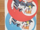Pair of Tom & Jerry slipmatts for hardcore & jungle 12