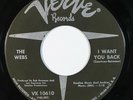 Northern/Sweet Soul 45 WEBS I Want You Back/We Belong Together on Verve VG++
