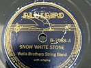 Wells Brothers String Band-Country 78-Snow White Stone/Faded Picture-V+