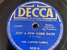 The Carter Family-Decca 5632-Just A Few More Days/Little Joe-EX-