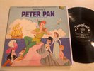 Walt Disney Story And Songs Of Peter Pan LP Disneyland Rare Mono + Book VG+