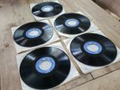 5 Rare 1962 Seeburg 1000 Mood Blue Label Library Records 16 2/3 RPM