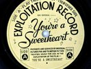 1937 You're A Sweetheart Movie Exploitation Record 78RPM Radio Spot Universal A1