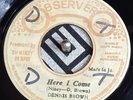 Dennis Brown Here I Come  B Side Observer Strike Head Shot