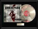 LINKIN PARK  RARE FRAMED LP WHITE GOLD SILVER PLATINUM TONE RECORD NON RIAA