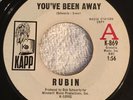 RARE NORTHERN SOUL 45 RUBIN you’ve Been Away KAPP 869 Original First Press Promo