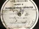 78rpm / Billie Holiday / Without Your Love  / Metal Acetate Test Press