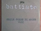 BATTIATO 1974 Sulle corde di Aries-Clic LP Italian Prog 1979 Comp NM