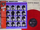 BEATLES A HARD DAY'S NIGHT ODEON EAS-70132 Japan OBI MONO CLEAR RED VINYL LP