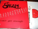 STEAM : CANT GET ENOUGH LP 1984 VIP RECORDS GERMANY +PROMOSHEET
