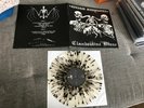 SATANIC WARMASTER / CLANDESTINE BLAZE - SPLIT  LP CLEAR/BLACK VINYL BLACK METAL