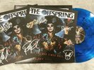The Offspring autographed  Let the Bad Times Roll Vinyl Signed blue colored