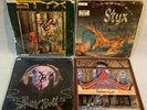 4 STYX Vinyl Record LP Lot- EQUINOX CRYSTAL BALL GRAND ILLUSION PARADISE THEATER