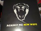 Against Me  - New Wave vinyl Lp - yellow/black split   nofx rancid frank turner