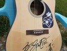 Bruce Springsteen autograph guitar FENDER BORN TO RUN sticker signed live rare