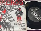 RARE 1983 NECROS CONQUEST FOR DEATH VG+/EX 1ST PRESS PUSHEAD PUNK HARDCORE KBD