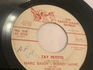 Vintage 45 SINGLE RECORD Louisiana Music Cajun Cajun French  Savoy LeJune