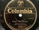 JAZZ: NEW ORLEANS OWLS - ‘WEST END ROMP/ TAMPEEKOE’ 1926 COLUMBIA 688-D