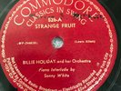 RARE BILLIE HOLIDAY Strange Fruit / Fine and Mellow 78 Commodore-526 Excellent