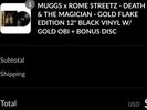 Muggs x Rome Streetz Death & The Magician Gold Flake 12” Black Vinyl W/Gold OBI