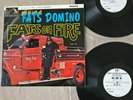 FATS DOMINO Fats On Fire UK 2 x 1-Sided Test Pressings LP HMV Lbl. VG+
