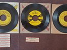 BILLY ADAMS CARL PERKINS SUN COLUMBIA LABELS 45 rpm RECORDS TITLE STRIPS SLEEVES