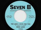 Eddie Lang - The Love I Have For You / Something Within Me (Soul, 45) 7006