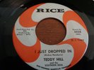 Teddy Hill, I Just Dropped in, Rice # 5028, M-, promo