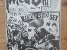 BORED STIFF #2 1977 UK RARE ORIG PUNK FANZINE SEX PISTOLS IGGY POP ADVERTS 999