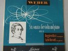 *1st SOUND* Ruggiero Ricci , Carlo Bussotti -- Weber: Six Violin Sonatas -London