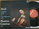 MAURICE GENDRON / BACH complete suites for cello / PHILIPS