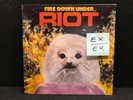 RIOT / *PROMO STAMP / WHITE LABEL* / FIRE DOWN UNDER / ELEKTRA 546 (EX (EX)