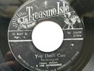The Techniques ?– You Don't Care - Reggae Rocksteady 45 - Treasure Isle