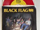 Black Flag TV Party Punk Rock 45 rpm Picture Sleeve Original Rare Red Vinyl
