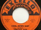 LIGHTNIN SLIM Cool Down Baby/Nothin' But the Devil EXCELLO BLUES 45 *hear*