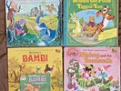 Disney Records- 4 Titles: Sword Stone, Pooh Tigger, Bambi, Mickey Gatefolds LP's